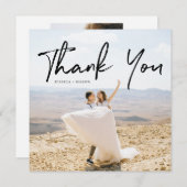 Hand Lettering Photo Square Weddenschap Hartelijk (Voorkant / Achterkant)