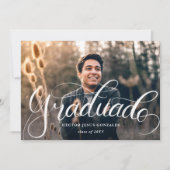 Hand Lettering Spain Graduado Afstuderen Foto Kaart (Voorkant)