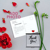 Hand Lettering Wedding Sjabloon Foto: Dank je Briefkaart