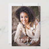 Hand Lettert het Verticale Afstuderen van het Manu Bedankkaart (Voorkant)