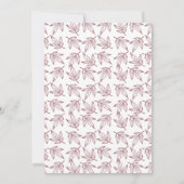 Hand Lettert Solid Color Elegant Fall Wedding Kaart (Achterkant)