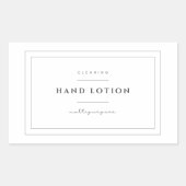 Hand Lotion Label Stickers (Voorkant)