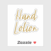 Hand Lotion Opslag Sticker (Vel)