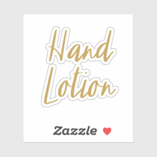 Hand Lotion Opslag Sticker