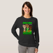 Hand Mam van een warrior Sandhoff Disease Awarenes T-shirt (Voorkant volledig)