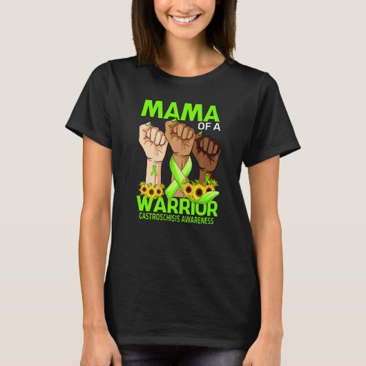 Hand Mama van een krijger Gastroschisis Bewustzijn T-shirt (Voorkant)