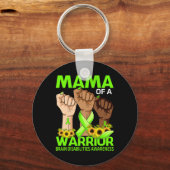 Hand Mama van een Warrior Brain Disabilities Aware Sleutelhanger (Achterkant)