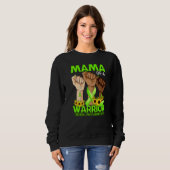 Hand Mama van een Warrior Cerebral Palsy Awareness Trui (Voorkant volledig)