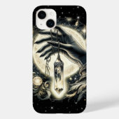 Hand met een kristal onder het maanlicht Case-Mate iPhone case (Achterkant)