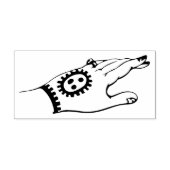  hand met Henna Design Rubber Art Stamp Rubberstempel (Afrduk)