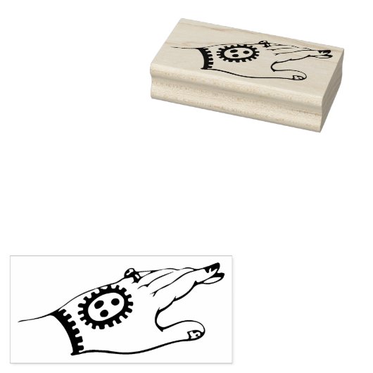 hand met Henna Design Rubber Art Stamp Rubberstempel (Gestempeld)