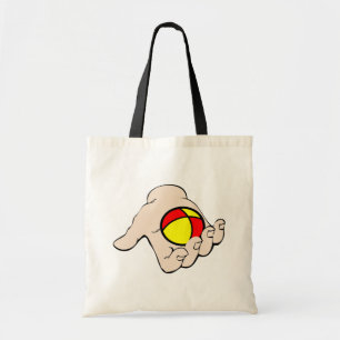 Hand met jongleerbal Canvas tas