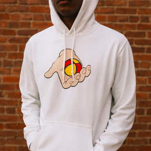 Hand Met Jongleerbal Heren Hoodie