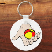 Hand met jongleerbal Sleutelhanger (Voorkant)