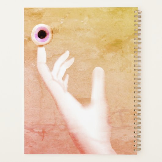 Hand met oog planner (Achterkant)