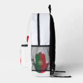 HAND met Portugal Vlag Bedrukte Rugzak (Rechts)