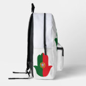 HAND met Portugal Vlag Bedrukte Rugzak (Links)