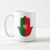 HAND met Portugal Vlag Koffiemok (Links)
