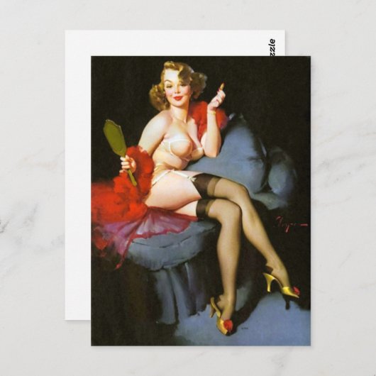 Hand Mirror pop omhoog Briefkaart (Voorkant / Achterkant)