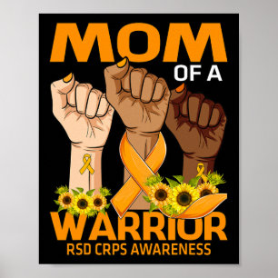 Hand Moeder Van Een Krijger RSD CRPS Awareness Zon Poster