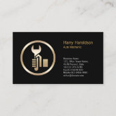 Hand Moersleutel Icon CarMechanic Visitekaartje (Voorkant)