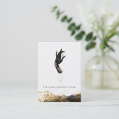 *~* Hand Moon Mystic Geometric Galaxy  Visitekaartje (Staand voorkant)