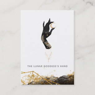 *~* Hand Moon Mystic Geometric Galaxy  Visitekaartje