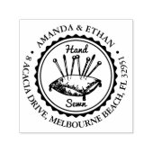 Hand Naaien thema zelfinkeping stempel (Design)