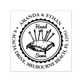 Hand Naaien thema zelfinkeping stempel