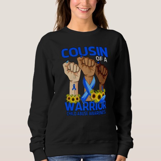 Hand-neef van een Warrior Child Abuse Awareness Su Trui (Voorkant)