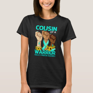 Hand-neef van een Warrior Fragile X Syndrome Aware T-shirt