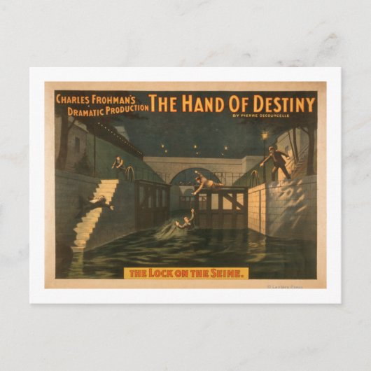 Hand of Destiny "The Lock on the Seine River" Briefkaart (Voorkant)