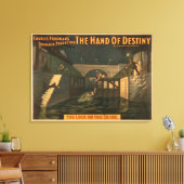 Hand of Destiny "The Lock on the Seine River" Canvas Afdruk (Insitu (Woonkamer))