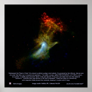 Hand of God Pulsar (PSR B1509-58) - poster