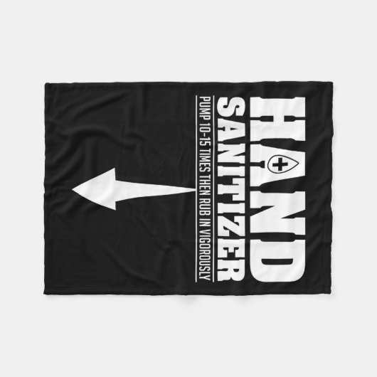 Hand ontsmettingsmiddel Grappig Sarcastisch Volwas Fleece Deken (Voorkant (Horizontaal))