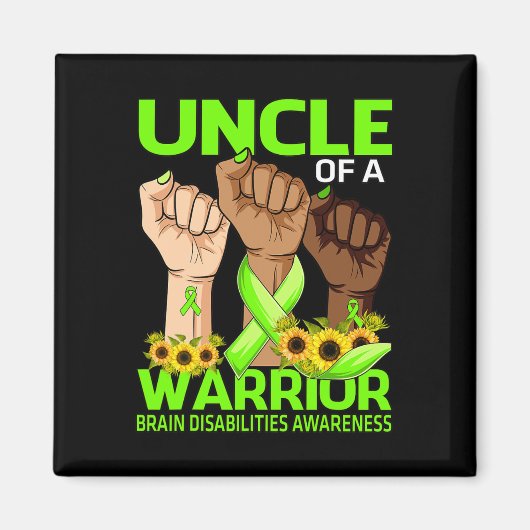 Hand oom van een krijger brein handicaps bewustzij magneet (Voorkant)