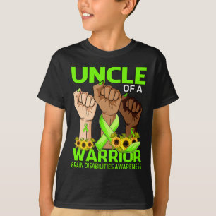 Hand oom van een krijger brein handicaps bewustzij t-shirt