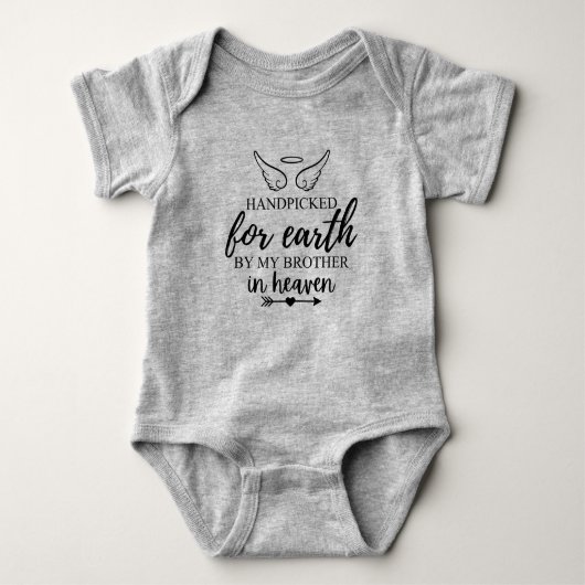 Hand op aarde gezocht door mijn broer in de hemel romper (Voorkant)