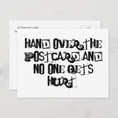 Hand over het Briefkaart en niemand raakt gewond (Voorkant / Achterkant)