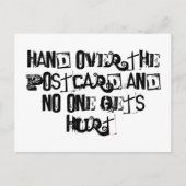 Hand over het Briefkaart en niemand raakt gewond (Voorkant)