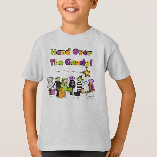 Hand over het Snoep Halloween Tshirts and Gifts (Voorkant)