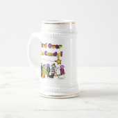 Hand over het Snoep Halloween Tshirts and Gifts Bierpul (Voorkant links)