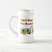 Hand over het Snoep Halloween Tshirts and Gifts Bierpul (Links)