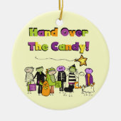 Hand over het Snoep Halloween Tshirts and Gifts Keramisch Ornament (Voorkant)