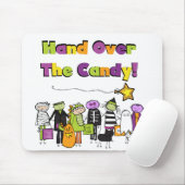 Hand over het Snoep Halloween Tshirts and Gifts Muismat (Met muis)