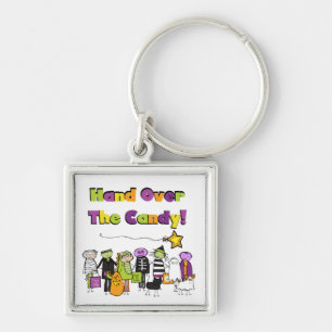 Hand over het Snoep Halloween Tshirts and Gifts Sleutelhanger