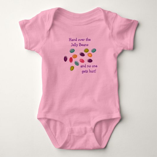 Hand over Jelly Beans Baby Creeper Romper (Voorkant)
