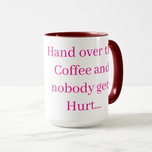 Hand over the Coffee Mug Mok (Voorkant rechts)
