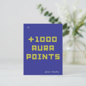 Hand-painted + 1000 Aura points  Feestdagenkaart (Staand voorkant)