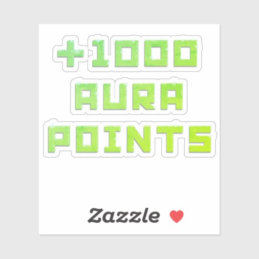 Hand-painted + 1000 Aura points  Sticker (Vel)